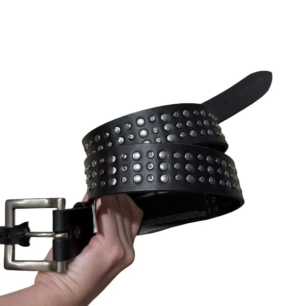 NWT Harley-Davidson Men's Down Shift Studded Leather Belt Black Size 40